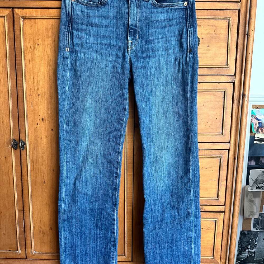 AYR Women’s The Pop Straight Leg Crop Jeans 25
